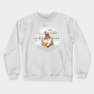 Hearty Dinner Time in Fox's Kitchen Crewneck Sweatshirt